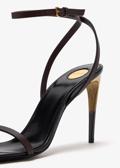 Saint Laurent Saba Sandal In Brown