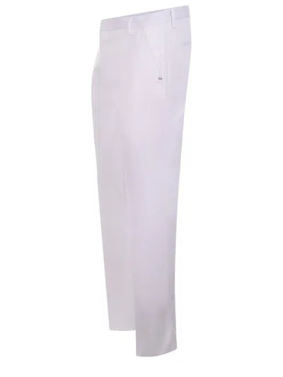 Entre Amis Trousers In White