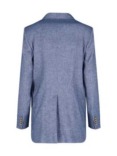 Tagliatore Tailored Jacket Double-breasted Design In Blue