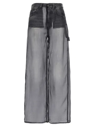 Haikure Winona Sheer Organza Pants In Black
