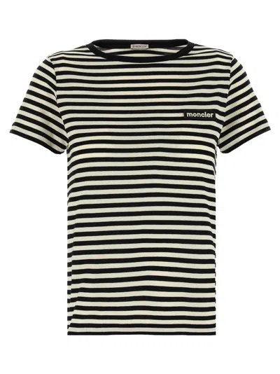 Moncler Cotton Crew-neck T-shirt In Black
