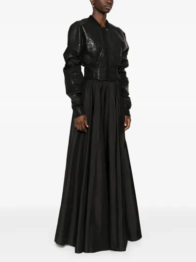 Rick Owens Drkshdw Flight Bomber Jacket In Black