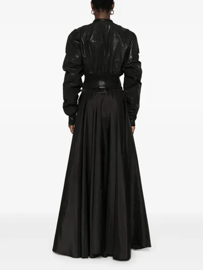 Rick Owens Drkshdw Flight Bomber Jacket In Black