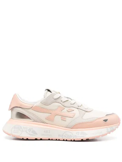 Premiata Sneakers Pink & Purple In Nude