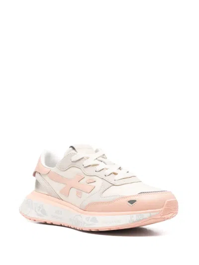 Premiata Sneakers Pink & Purple In Nude