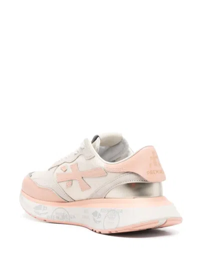 Premiata Sneakers Pink & Purple In Nude