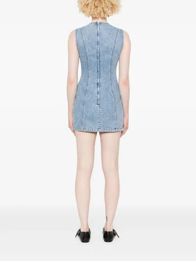 Jw Anderson Shift Mini Dress In Blue