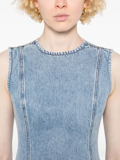 Jw Anderson Shift Mini Dress In Blue