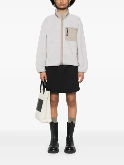 Patagonia Casual Jacket With Chest Pocket And High Collar In Nude