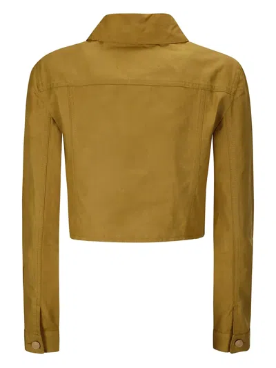 Cecilie Bahnsen Gracie Jacket Ripstop Cotton Ochre