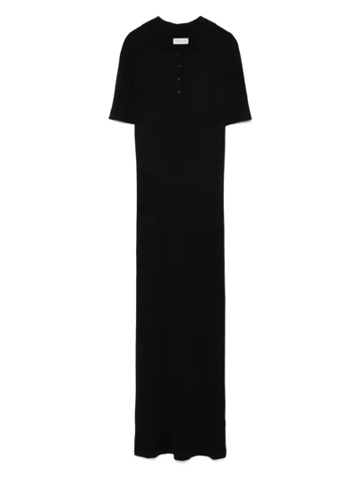 Le Kasha Dress With Short Sleeves Clothing In Black