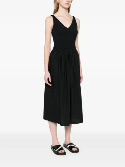 Rails Franca Sleeveless Drop-waist Midi Dress In Schwarz