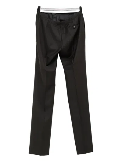 Martine Rose Jockstrap Tailored Pleat Trousers In Grün