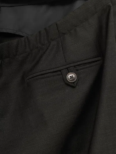 Martine Rose Jockstrap Tailored Pleat Trousers In Grün