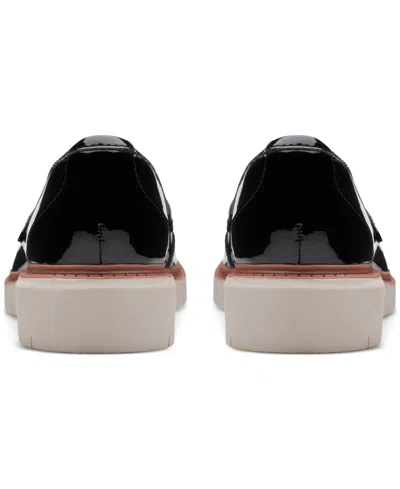 Clarks Women's Westlynn Bella Lug-sole Comfort Loafers In Black Pat