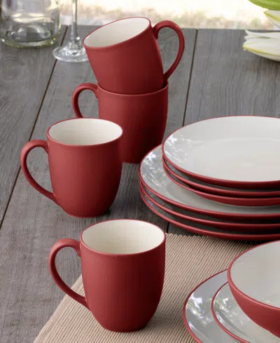 Noritake Colorwave Coupe 16 Pc. Dinnerware Set, Service For 4 In Raspberry