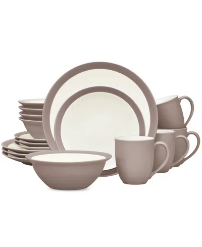 Noritake Colorwave Curve 16 Pc. Dinnerware Set, Service For 4 In Clay
