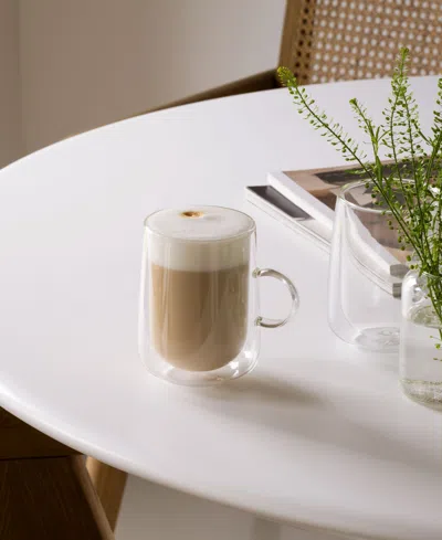 Villeroy & Boch Artesano Hot Cold Beverages Large Insulated Latte Glass, Set Of 2 In Clear