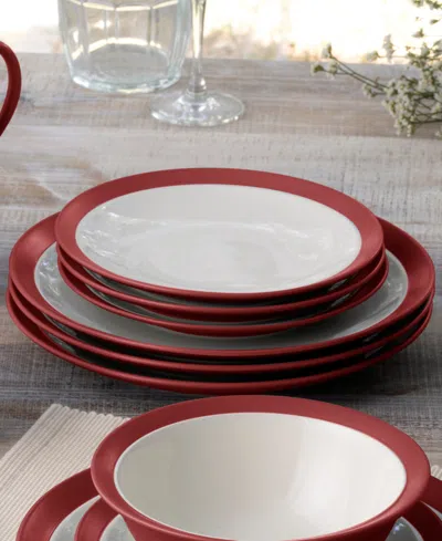 Noritake Colorwave Curve 16 Pc. Dinnerware Set, Service For 4 In Raspberry
