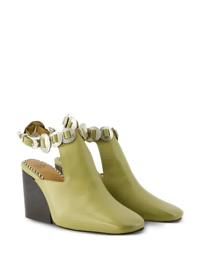 Toga Pulla Ornamental Buckle Boot In Grün