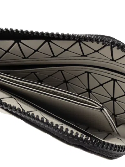 Bao Bao Issey Miyake Geometric Panelled Wallet With Light Accents In Gray