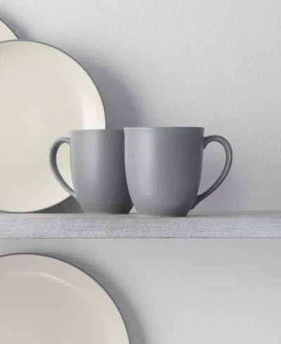 Noritake Colorwave Coupe 16 Pc. Dinnerware Set, Service For 4 In Slate