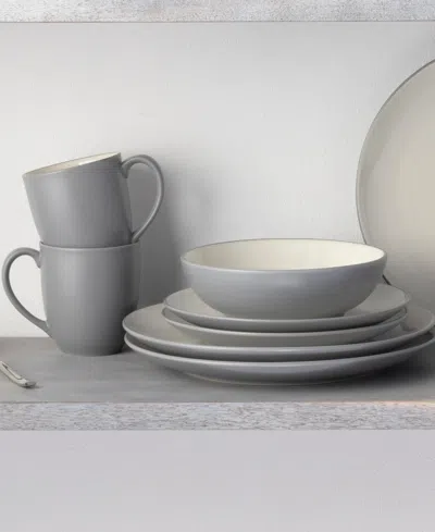 Noritake Colorwave Coupe 16 Pc. Dinnerware Set, Service For 4 In Slate