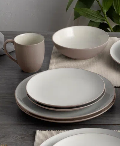 Noritake Colorwave Coupe 16 Pc. Dinnerware Set, Service For 4 In Sand