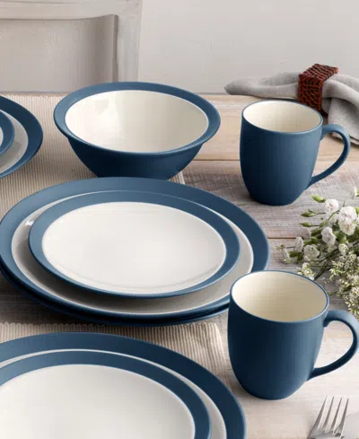 Noritake Colorwave Curve 16 Pc. Dinnerware Set, Service For 4 In Blue