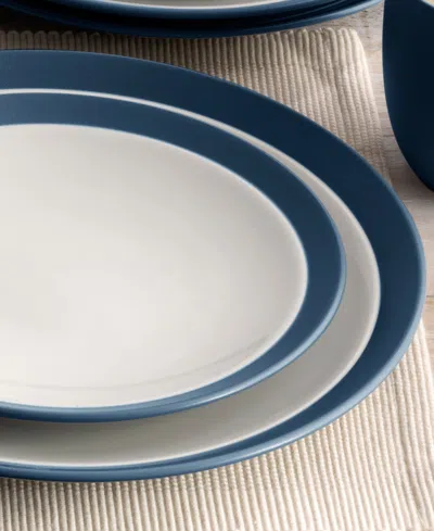 Noritake Colorwave Curve 16 Pc. Dinnerware Set, Service For 4 In Blue