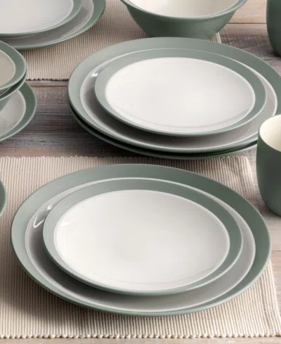 Noritake Colorwave Curve 16 Pc. Dinnerware Set, Service For 4 In Green