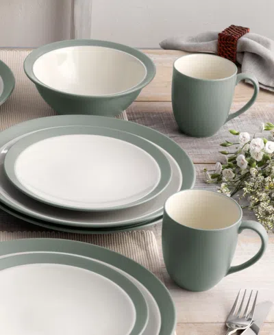 Noritake Colorwave Curve 16 Pc. Dinnerware Set, Service For 4 In Green