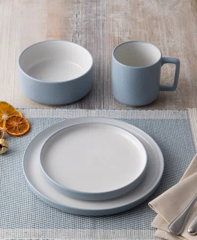 Noritake Colortex Stone Stax Cereal Bowls, Set Of 4 In Aqua