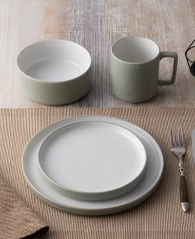 Noritake Colortex Stone Stax Cereal Bowls, Set Of 4 In Sage