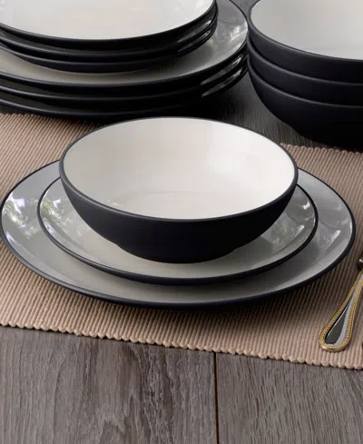 Noritake Colorwave Coupe 16 Pc. Dinnerware Set, Service For 4 In Graphite