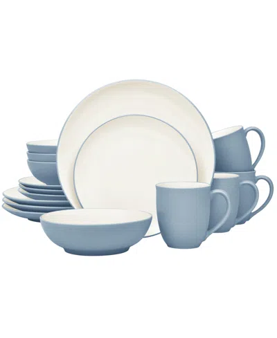 Noritake Colorwave Coupe 16 Pc. Dinnerware Set, Service For 4 In Ice