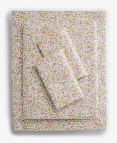 Charter Club Ditsy Floral Printed 550-thread Count 4-pc. Sheet Set, Queen, Exclusively At Macy's In Pink