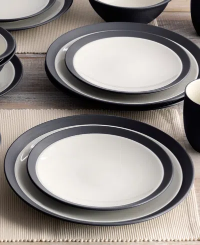 Noritake Colorwave Curve 16 Pc. Dinnerware Set, Service For 4 In Graphite