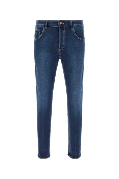 Pt Torino Stitched Denim Trousers Belt Loops