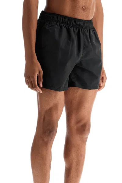 Hugo Boss Black Swimsuit Made Of Recycled Polyester With Quick-dry Feature In Black