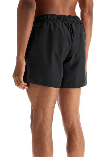 Hugo Boss Black Swimsuit Made Of Recycled Polyester With Quick-dry Feature In Black