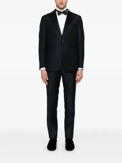 Tagliatore Wool Suit In Blue