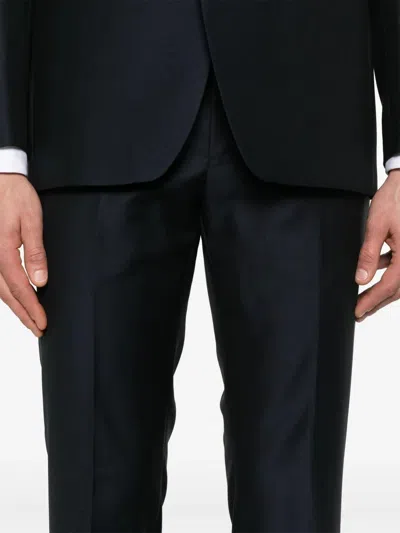 Tagliatore Wool Suit In Blue