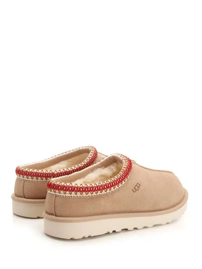 Ugg 31mm Tasman Shearling Loafers In Beige