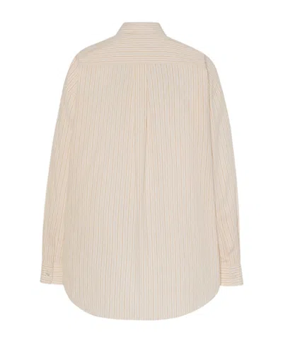 The Row Striped Caster Shirt In White