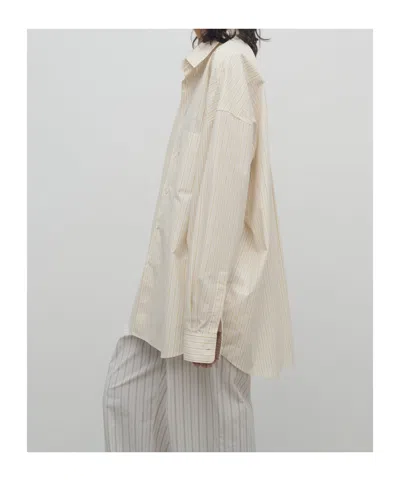 The Row Striped Caster Shirt In White