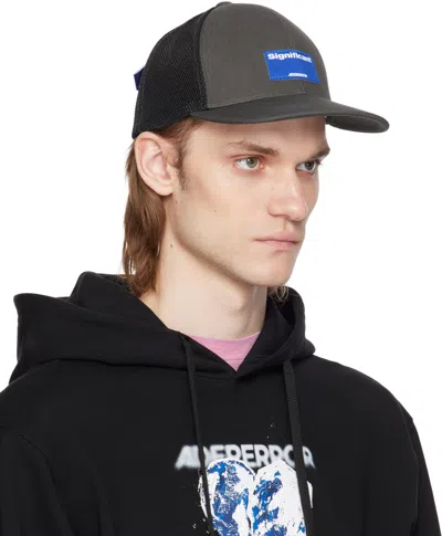 Ader Error Black Sig; 'significant' Tag 01 Cap In Black