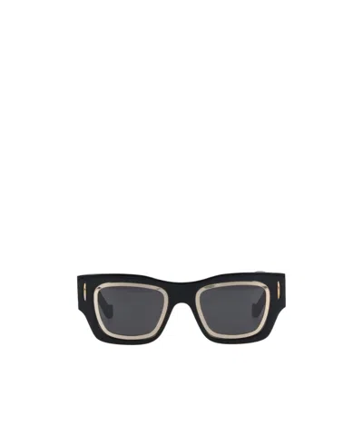 Loewe Signature Square Acetate Sunglasses In Black