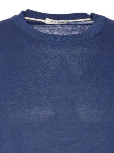 Paolo Pecora Crewneck Sweater In Blue