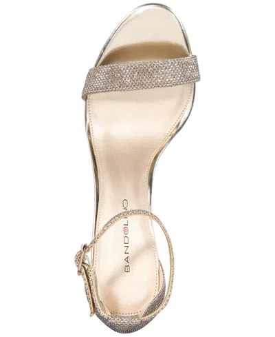 Bandolino Women's Madia Stiletto Sandals In Gold,silver Glam